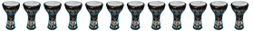 Dumbek horizontal rule
